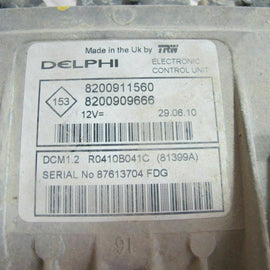 8200911560 CENTRALINA MOTORE ECU DELPHI RENAULT CLIO 1.5 DCI